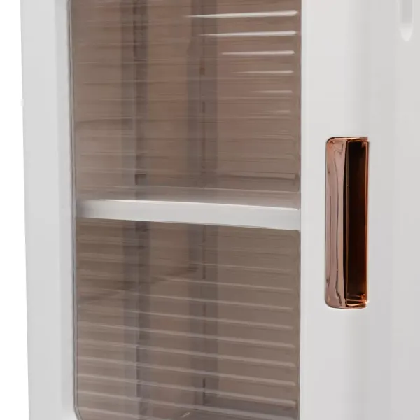 Boîte de rangement à 4 niveaux avec couvercle, boîtes de rangement pliables avec roulettes, 24,5 x 28,5 x 166 cm, 1 couvercle, blanc
